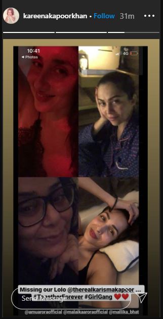 Kareena Kapoor on video call