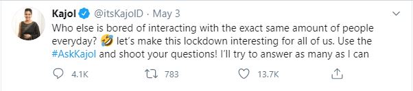 Kajol Tweet