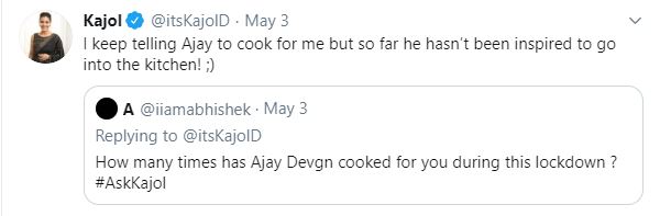 Kajol Tweet