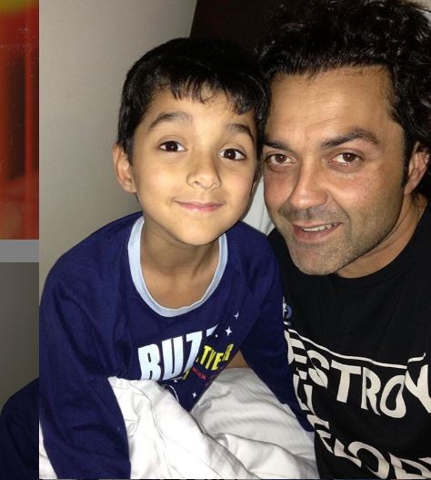 Bobby Deol with son Dharam
