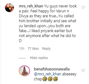 Benafsha Slams Troll