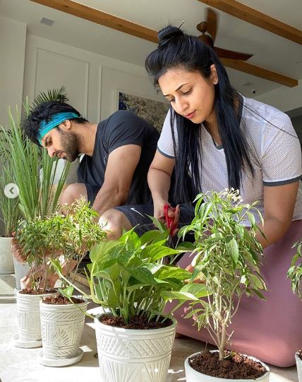 Divyanka Vivek Mini Garden