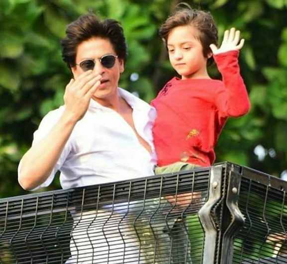 Shah Rukh Khan and AbRam Khan
