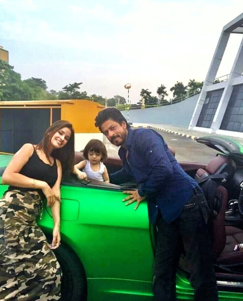 Shah Rukh Khan and AbRam Khan