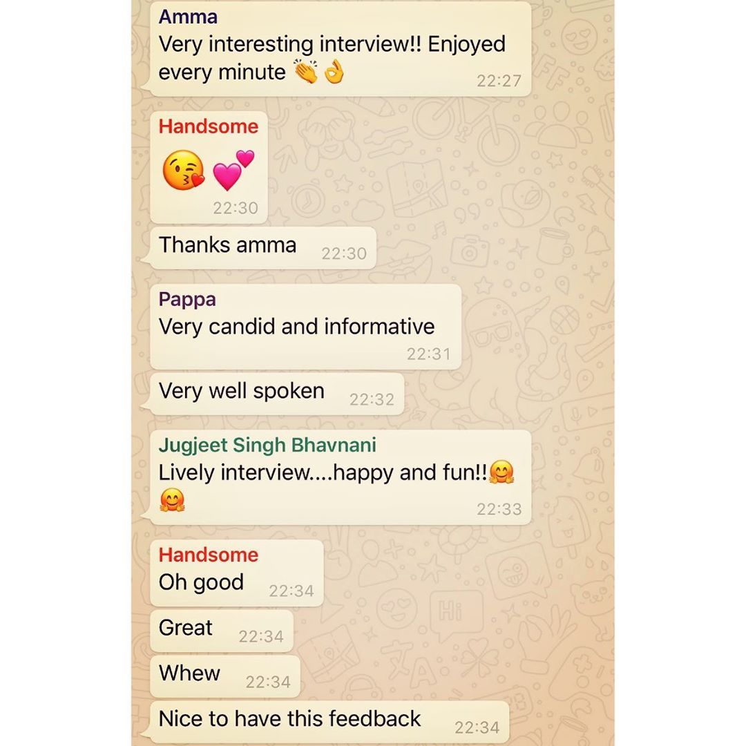 Deepika Padukone's family chat group