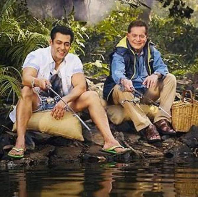 Salman khan and Salim Khan