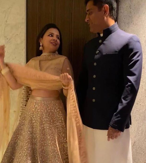 Sakshi Dhoni and MS Dhoni