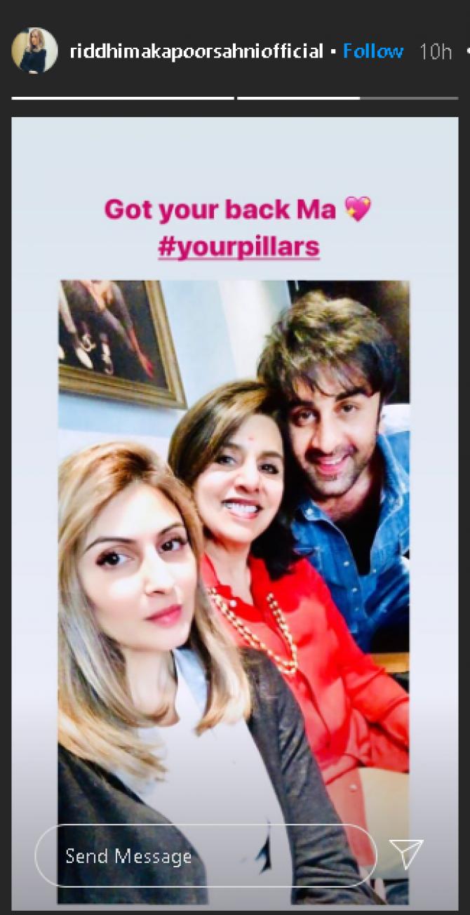 Riddhima Kapoor and Neetu Kapoor