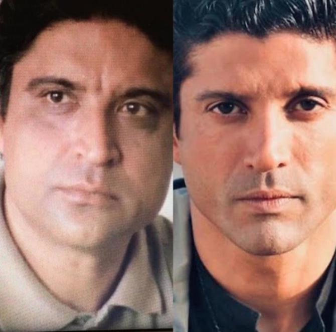 Javed Akhtar and Farhan Akhtar