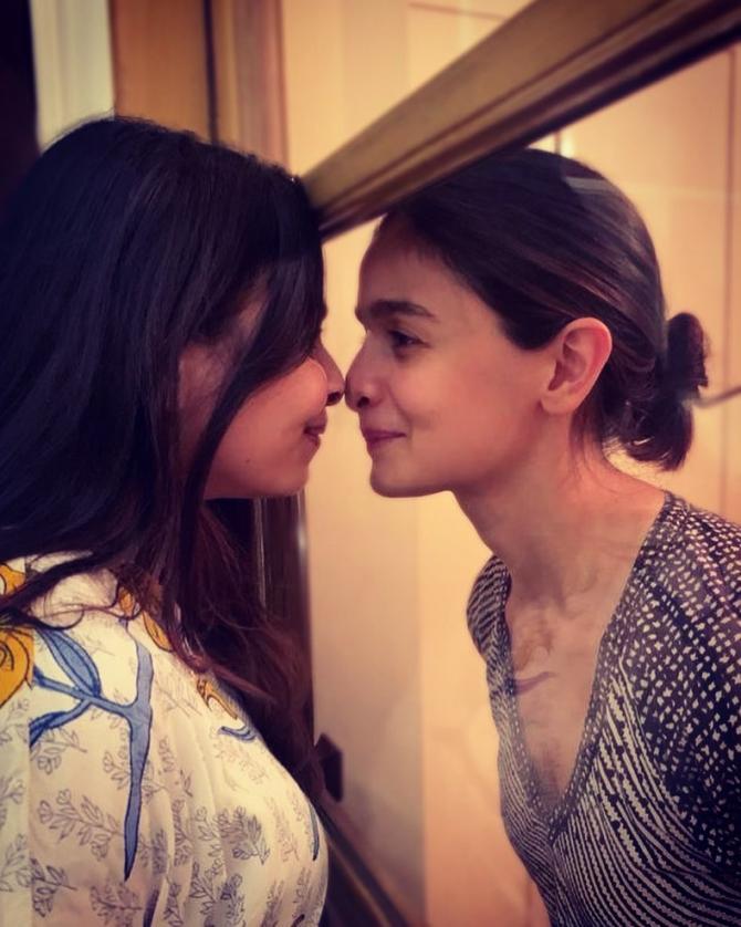 Alia Bhatt and Shaheen Bhatt