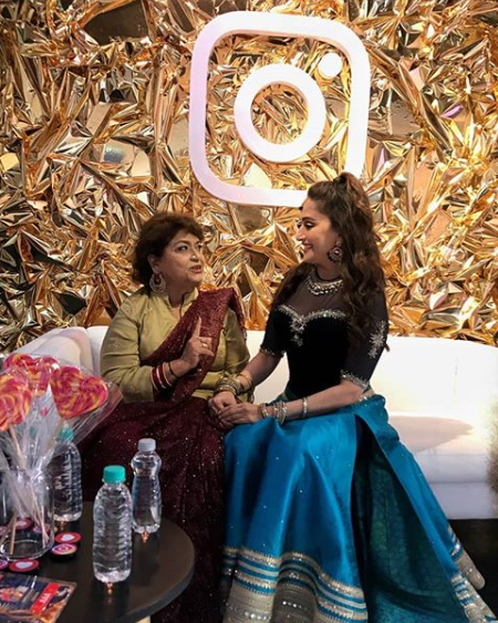 Madhuri Dixit and Saroj Khan
