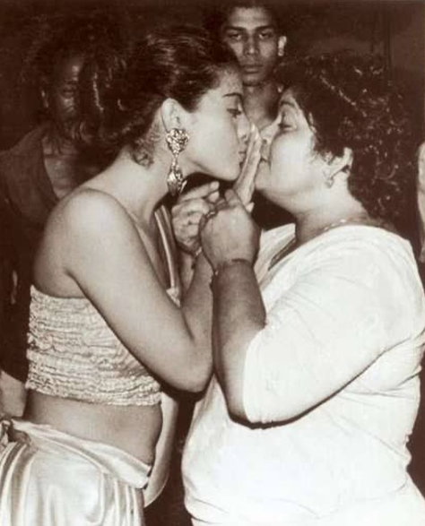 Saroj Khan and Kajol