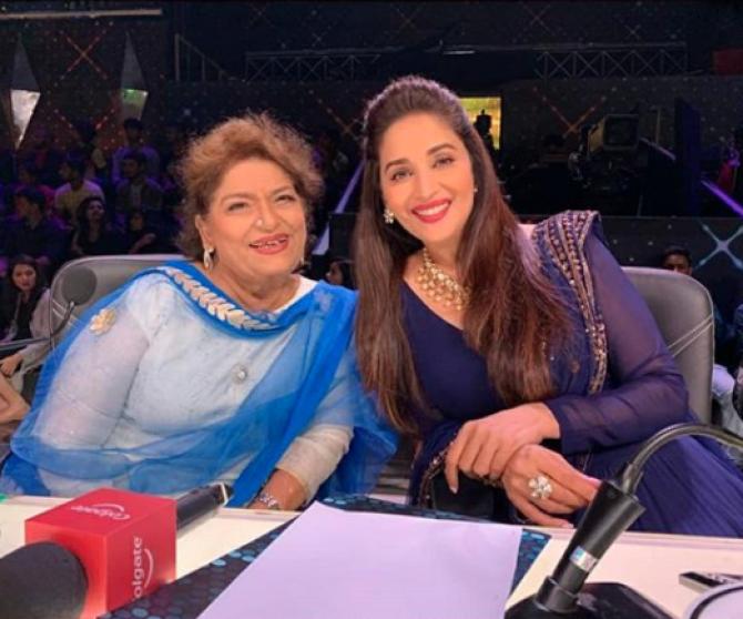 Saroj Khan and  Madhuri Dixit