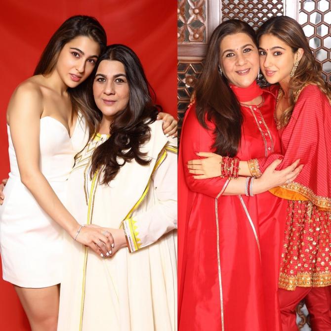 Sara Ali Khan and Amrita Singh