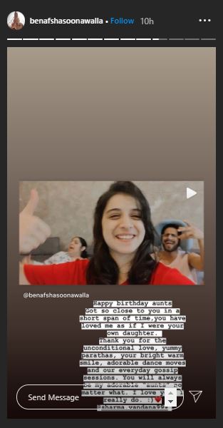 Benafsha Soonawalla Birthday Wish