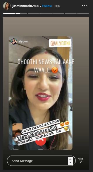 Aly Goni Jasmin Bhasin