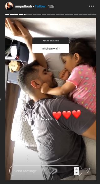 Angad Bedi Daughter Mehr