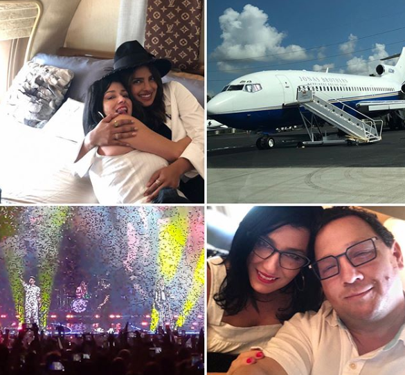 Priyanka Chopra and Denise Jonas