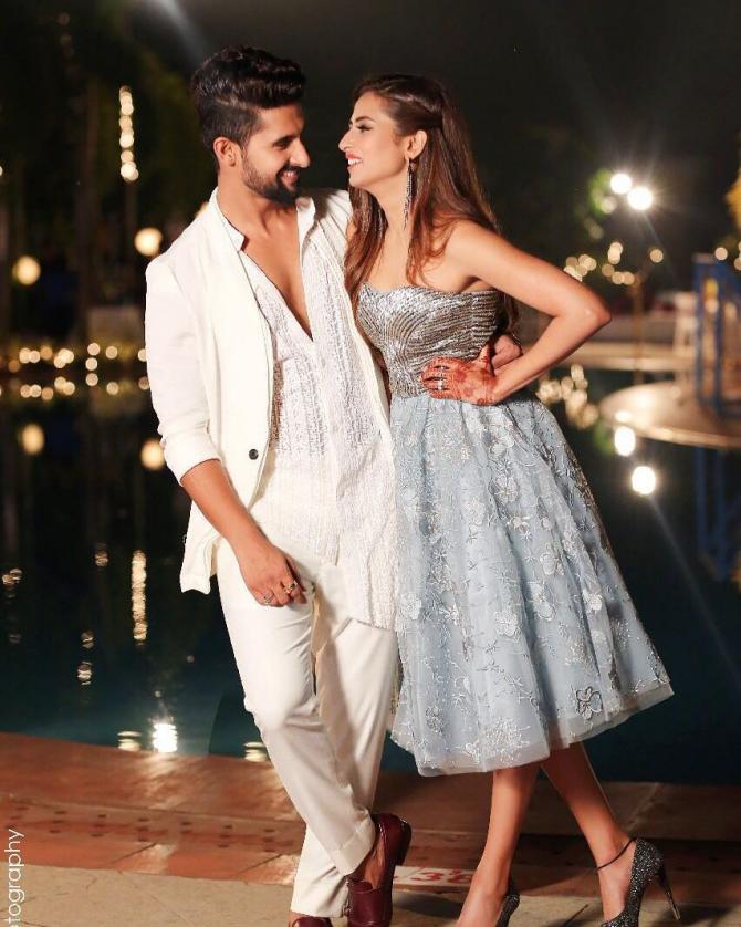 Sargun Mehta and Ravi Dubey