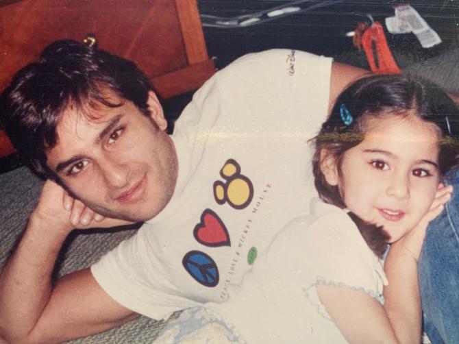  Sara Ali Khan and Saif Ali Khan