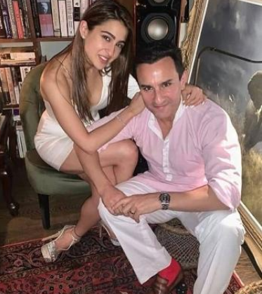  Sara Ali Khan and Saif Ali Khan