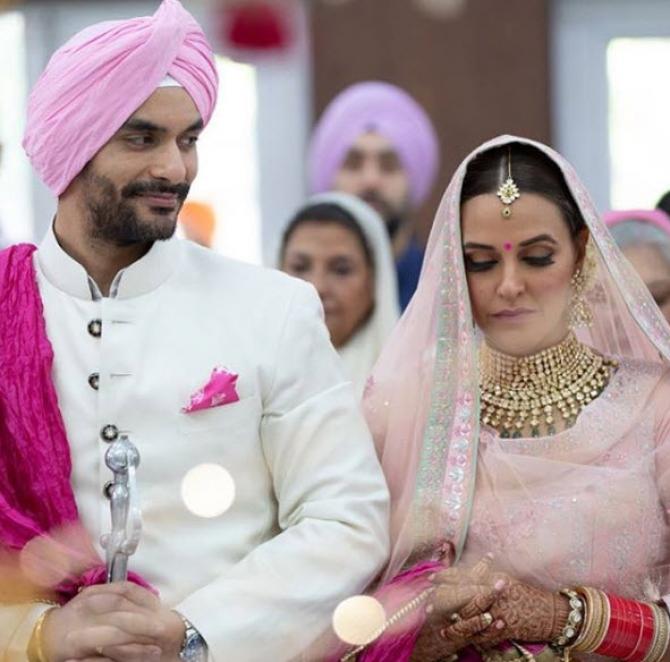  Neha Dhupia and Angad Bedi