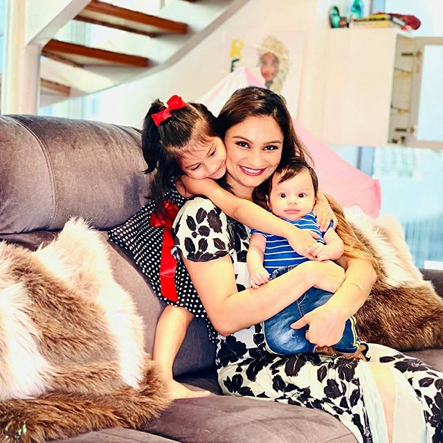 Dimpy Ganguly Roy, Reanna Roy and Aryaan Roy