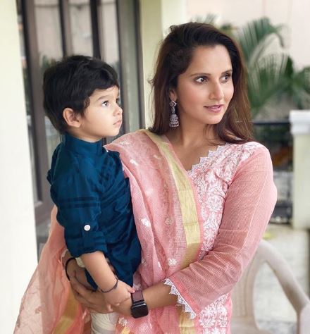 Sania Mirza Izhaan Mirza Malik