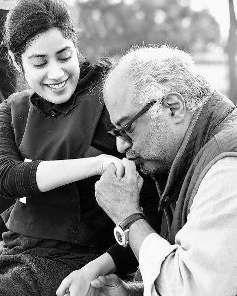 Janhvi Kapoor and Boney Kapoor