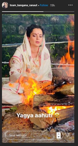 Kangana Ranaut Yagya