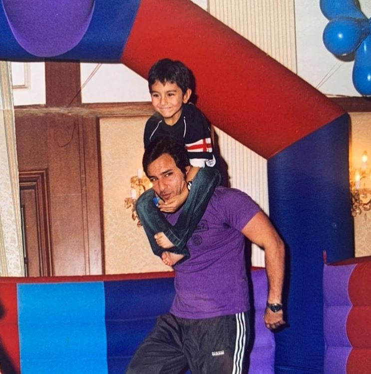 Saif Ali Khan and Ibrahim Ali Khan