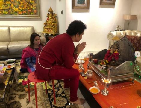 Sachin Tendulkar Ganesh Utsav