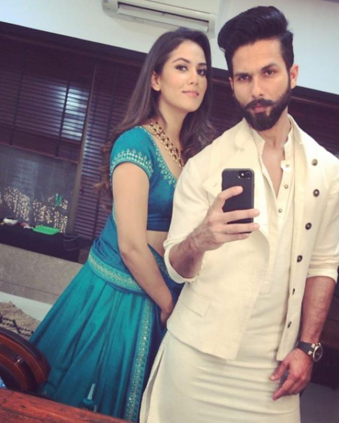 Mira Rajput Kapoor and Shahid Kapoor