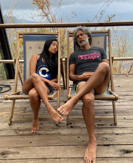 Milind Soman and Ankita Konwar