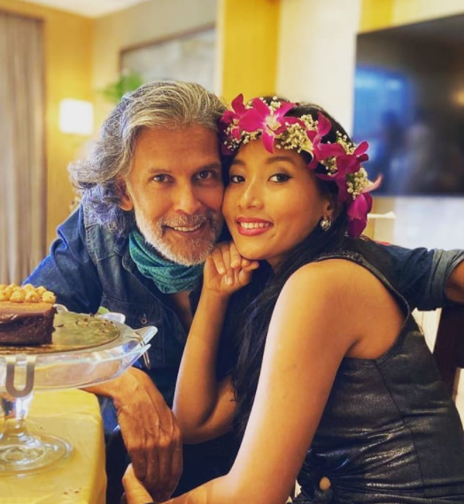 Milind Soman and Ankita Konwar