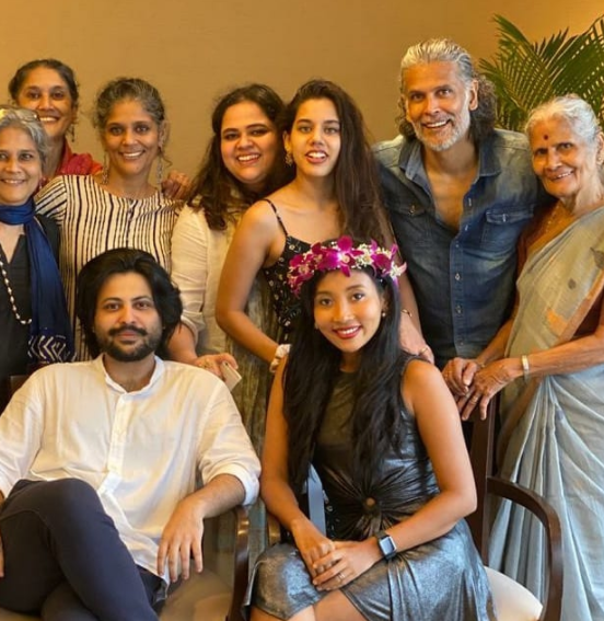 Milind Soman and Ankita Konwar