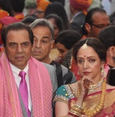 Hema Malini And Dharmendra From Esha Deol Wedding