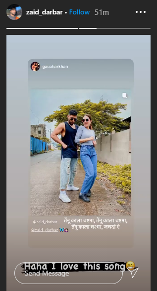 Gauahar khan and Zaid Darbar