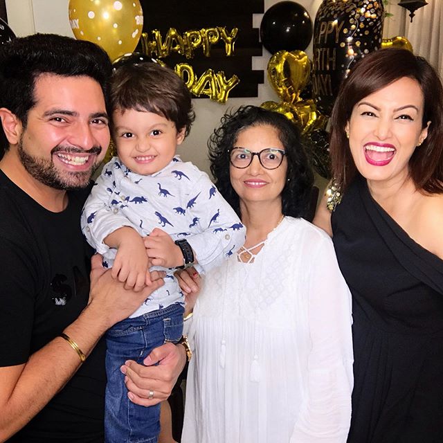 Karan Mehra, Nisha Rawal and Kavish Mehra