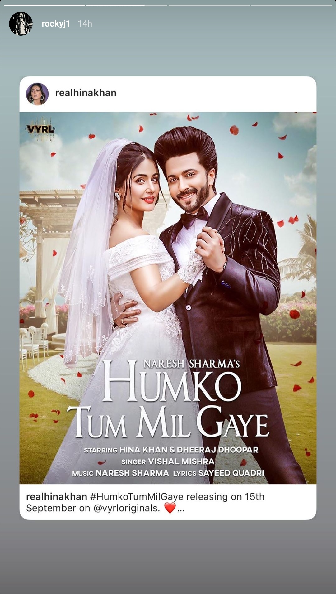 Hina Khan and Dheeraj Dhoopar