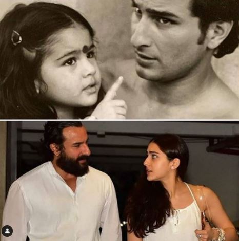 Saif Ali Khan And Sara Ali Khan
