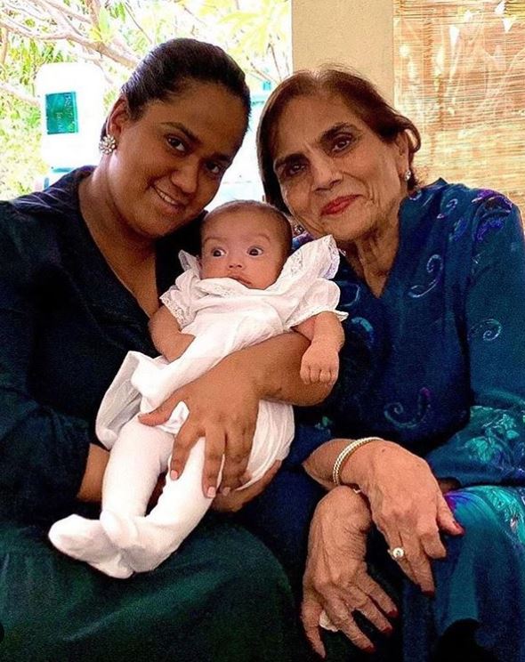 Arpita Khan Sharma, Salma Khan and Ayat Sharma