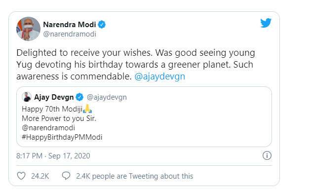Ajay Devgn and PM Modi