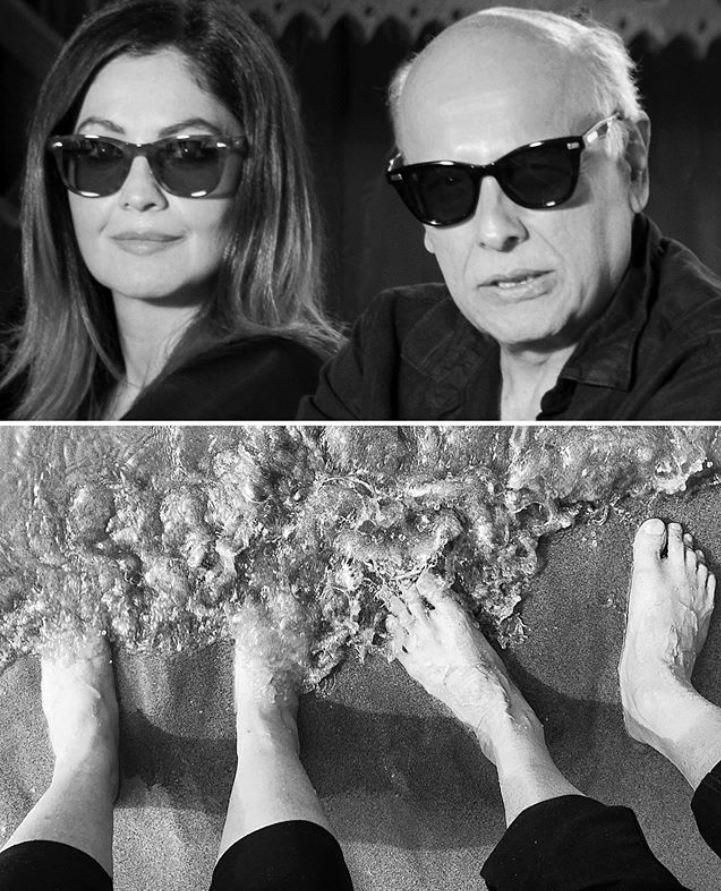 Mahesh Bhatt and Pooja Bhatt