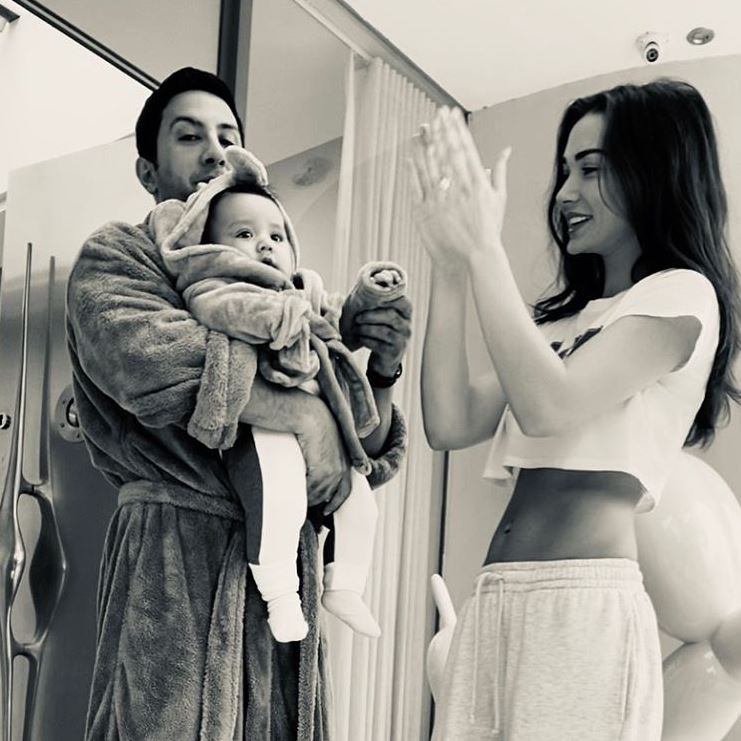 Amy Jackson, George Panayiotou and Andreas Jax Panayiotou