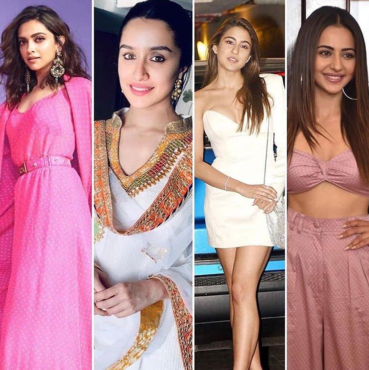 Deepika Shraddha Sara and Rakul