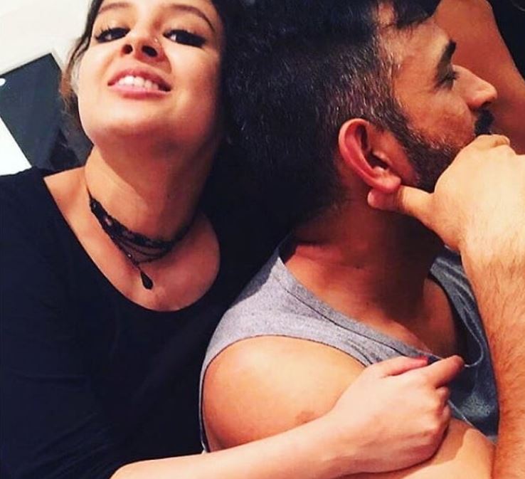 Sakshi Dhoni and MS Dhoni