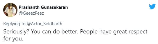 Siddharth cryptic post ex-girlfriend samantha