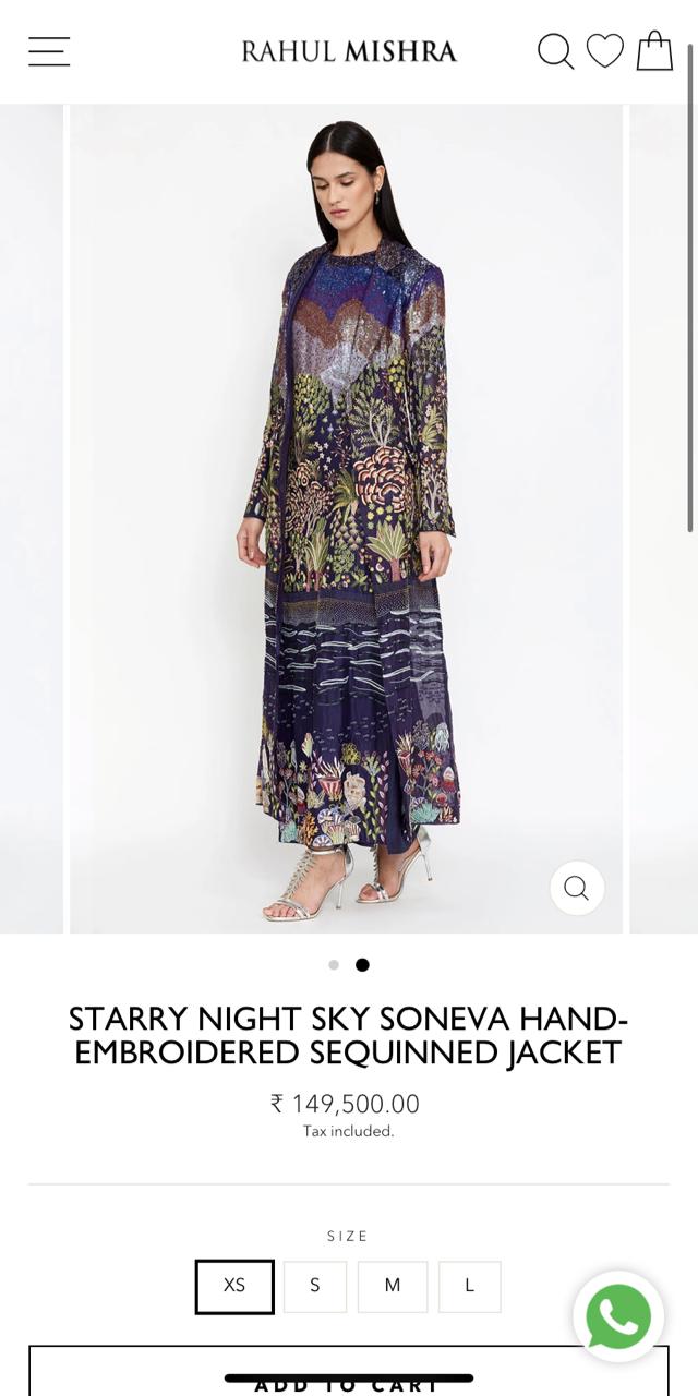 Rahul Mishra Jacket On Aishwarya Rai Bachchan