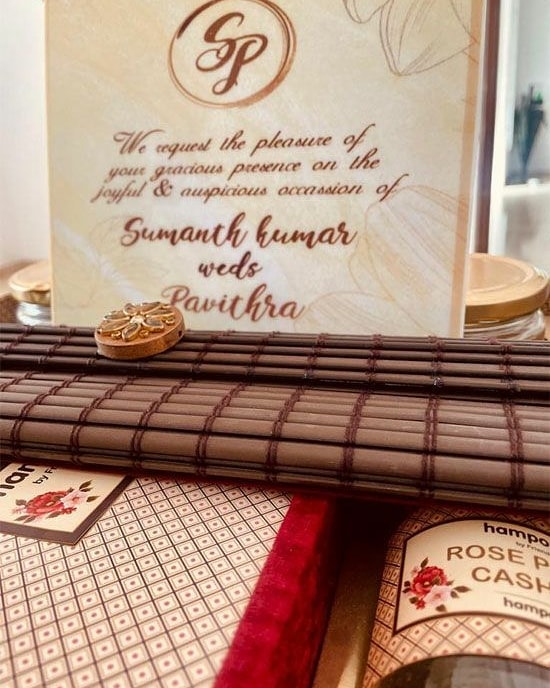 Sumanth's viral wedding card